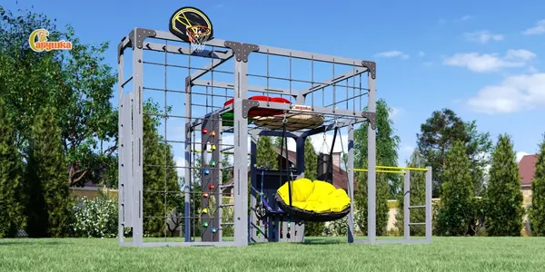 Игровой комплекс Савушка Куб–2 с подушками / С-КУБ-02-С-ПДШ - фото