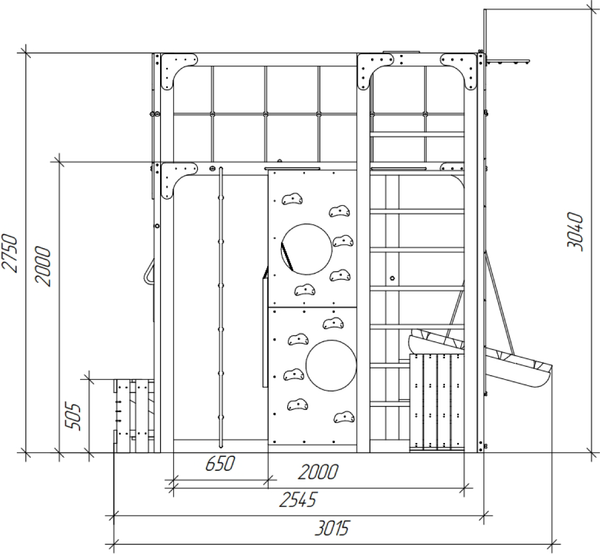 Игровой комплекс Савушка Куб–2 / С-КУБ-02-МХГ