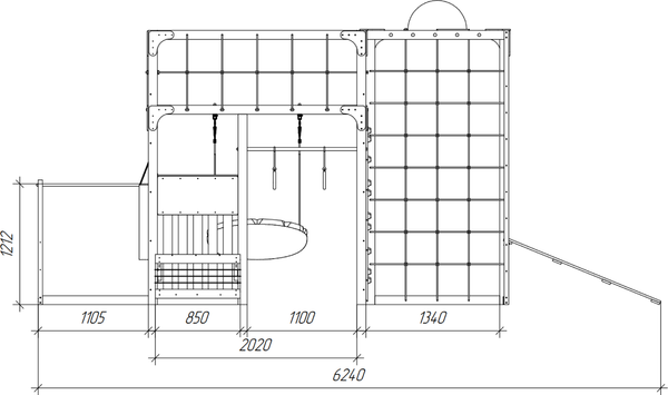 Игровой комплекс Савушка Куб–2 / С-КУБ-02-МХГ