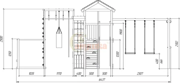 Игровой комплекс Савушка Мастер-5 Семейная / С-05М-С
