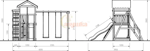 Игровой комплекс Савушка Мастер-5 4 сезона / СМ-05М(4С)