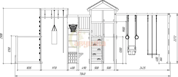 Игровой комплекс Савушка Мастер-4 Семейная / С-04М-С