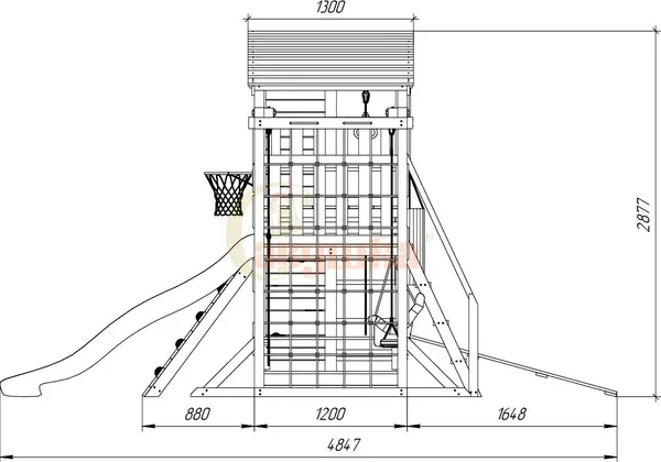 Игровой комплекс Савушка Мастер-4 Семейная / С-04М-С