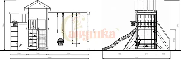 Игровой комплекс Савушка Мастер-4 4 сезона / СМ-04М(4С)