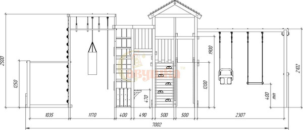 Игровой комплекс Савушка Мастер-3 Семейная / С-03М-С