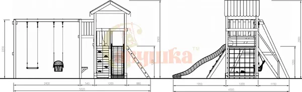 Игровой комплекс Савушка Мастер-2 4 сезона / СМ-02М(4С)