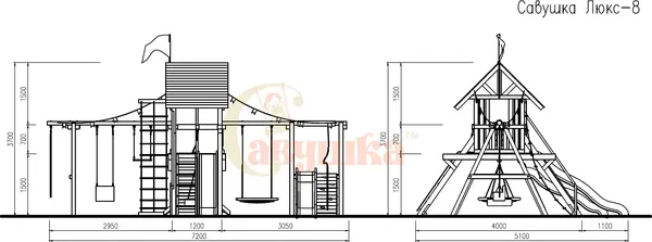 Игровой комплекс Савушка Люкс-8 / СЛ-08