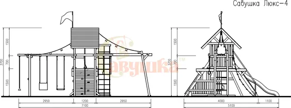 Игровой комплекс Савушка Люкс-4 / СЛ-04