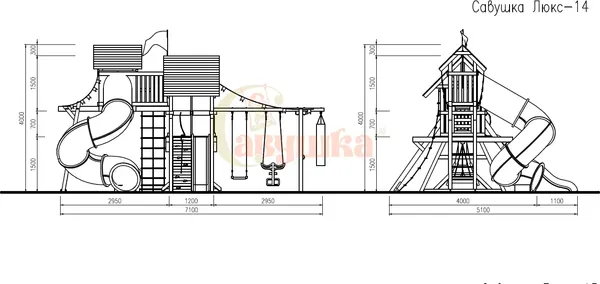 Игровой комплекс Савушка Люкс-14 / СЛ-14
