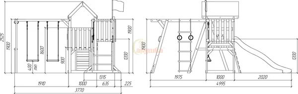 Игровой комплекс Савушка TooSun-4 Plus / СTS-04p