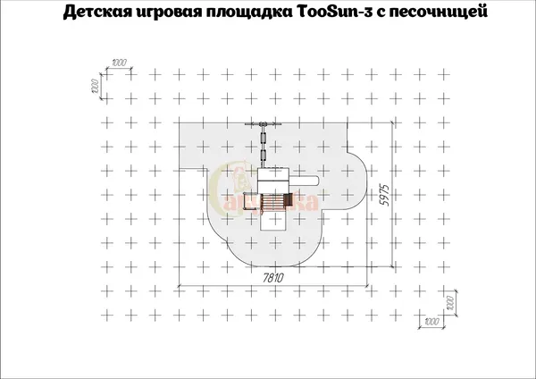 Игровой комплекс Савушка TooSun-3 с песочницей / СTS-03(П)