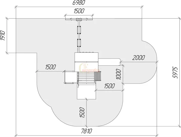 Игровой комплекс Савушка TooSun-3 с песочницей / СTS-03(П)
