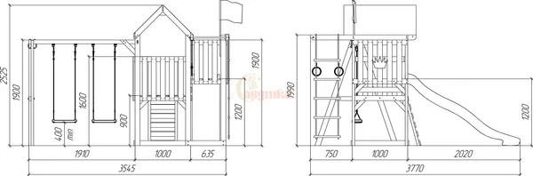 Игровой комплекс Савушка TooSun-3 Plus / СTS-03p