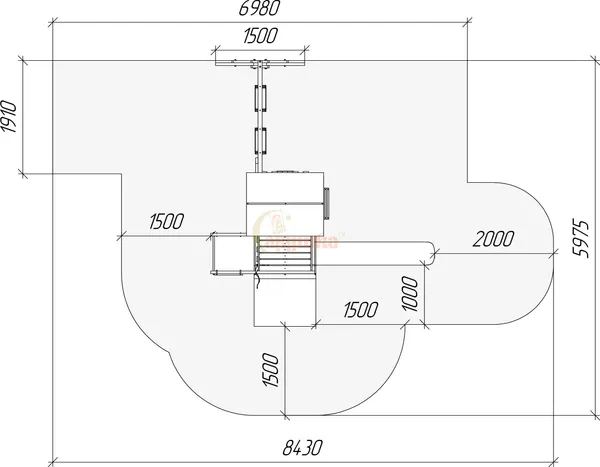 Игровой комплекс Савушка TooSun-3 plus с песочницей / СTS-03p(П)