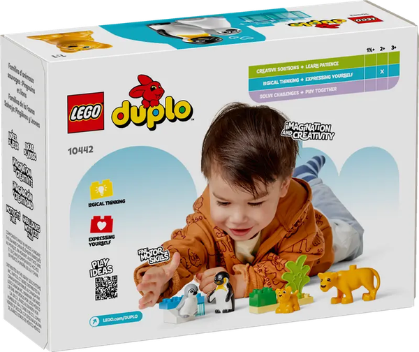Конструктор Lego Duplo Семейства диких животных: Пингвины и Львы / 10442 - фото