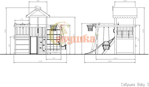 Игровой комплекс Савушка Baby Play-05 / СБП-05-PRI