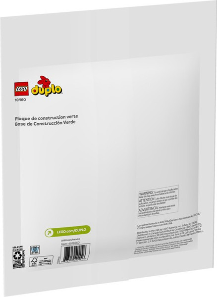 Элемент конструктора Lego Duplo Зеленая строительная пластина / 10460