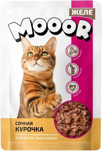 Влажный корм для кошек MOOOR Курица в желе