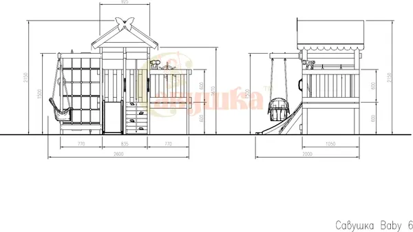 Игровой комплекс Савушка Baby Play-6 / СБП-06