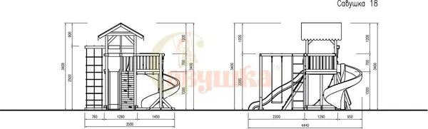 Игровой комплекс Савушка 4 Сезона-9 / С4С-09