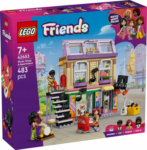 Конструктор Lego Friends Музыкальный магазин и квартира / 42653 - фото