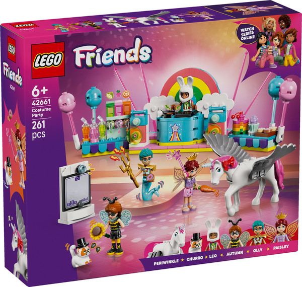Конструктор Lego Friends Костюмированная вечеринка с единорогом и феей / 42661 - фото