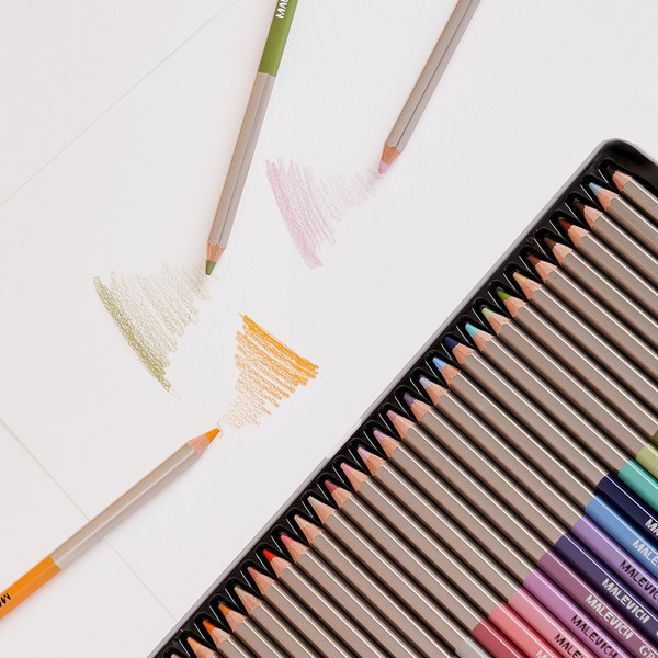 Набор цветных карандашей Малевичъ GrafArt Pro. Портрет / 194906