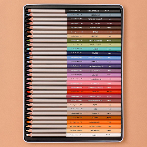 Набор цветных карандашей Малевичъ GrafArt Pro. Портрет / 194906