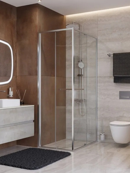 Душевой уголок Cezares LUX-A-FS-1-100-C-CR