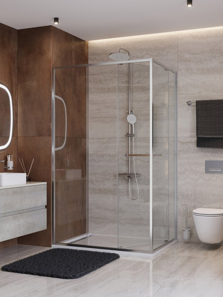 Душевой уголок Cezares LUX-AH-FS-11-100/90-C-CR