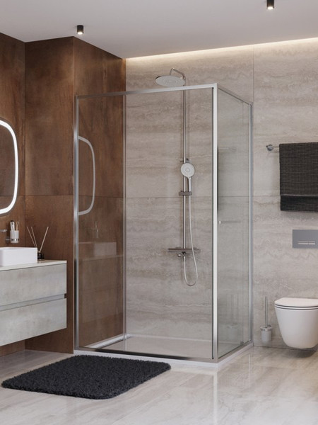 Душевой уголок Cezares LUX-AH-FS-11-140/80-C-CR