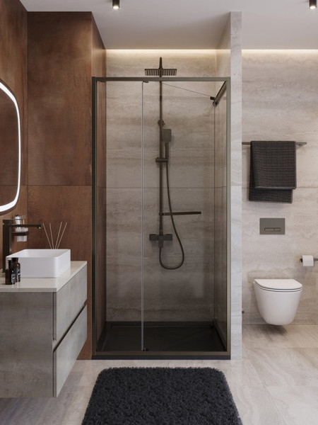 Душевая дверь Cezares LUX-B-FS-1-80-C-GM