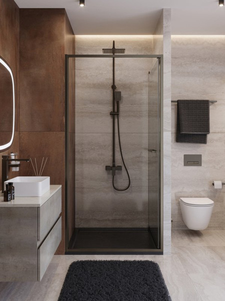 Душевая дверь Cezares LUX-B-FS-1-80-C-GM