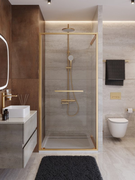 Душевая дверь Cezares LUX-B-FS-1-90-C-BORO - фото