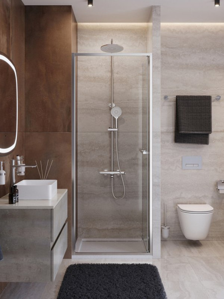 Душевая дверь Cezares LUX-B-FS-1-90-C-CR