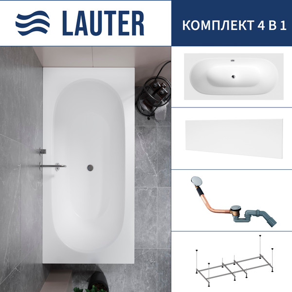 Ванна акриловая Lauter Ava 150 / 21208050 - фото