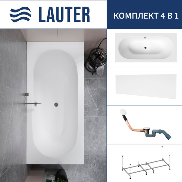 Ванна акриловая Lauter Ava 150 / 21208050 - фото