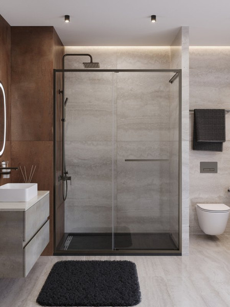 Душевая дверь Cezares LUX-B-FS-11-130-C-GM - фото