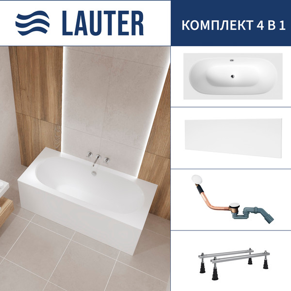 Ванна акриловая Lauter Ava 170 / 21208070 - фото