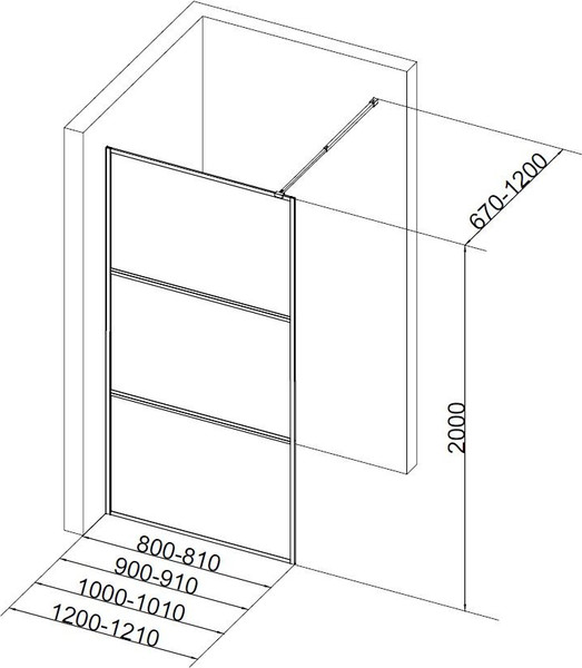 Душевая стенка Aquanet SW-900BT / 352340