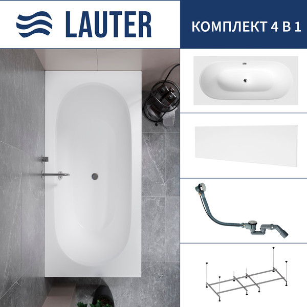 Ванна акриловая Lauter Ava 170 / 21208070 - фото