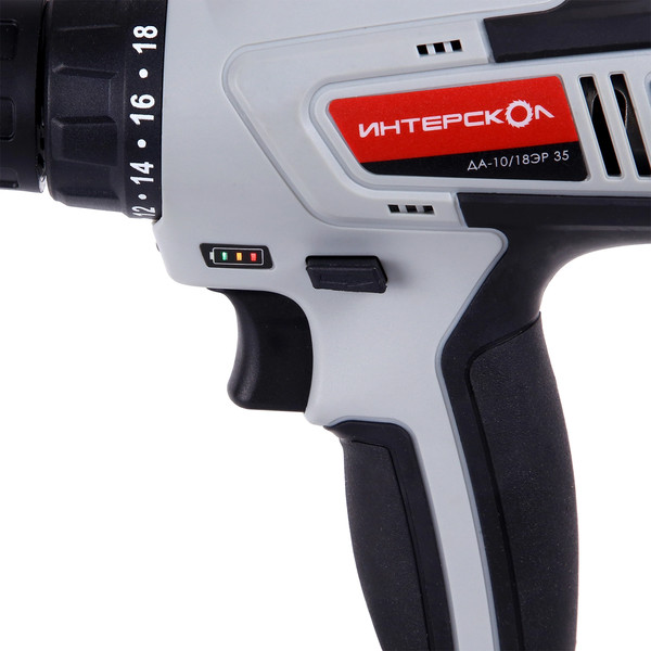 Аккумуляторная дрель-шуруповерт Интерскол ДА-10/18ЭР