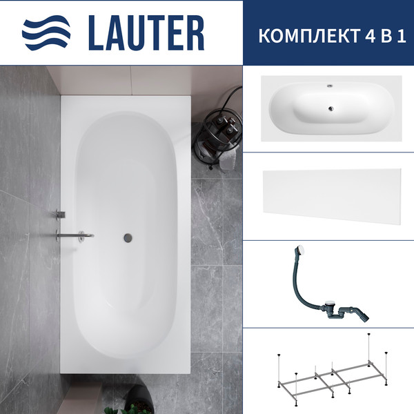 Ванна акриловая Lauter Ava 170 / 21208070 - фото