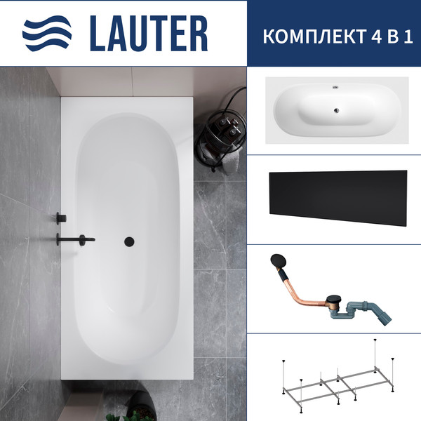 Ванна акриловая Lauter Ava 170 / 21208070 - фото