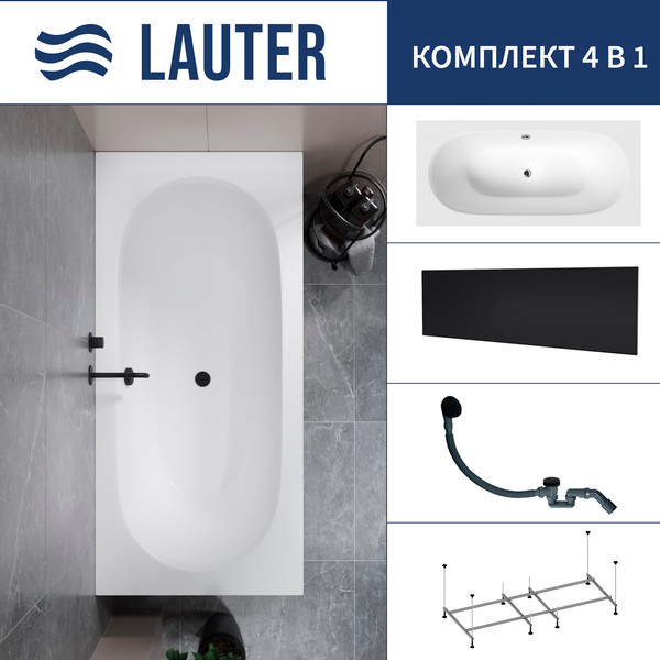 Ванна акриловая Lauter Ava 170 / 21208070 - фото