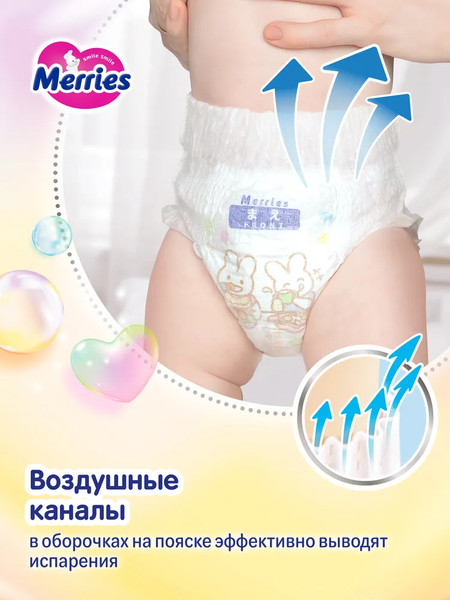 Подгузники-трусики детские Merries XXL 15-28кг