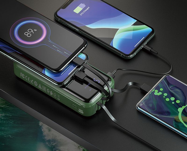 Портативное зарядное устройство Hoco DB07A 20000mAh