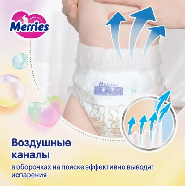 Подгузники-трусики детские Merries Baby Diaper Walker Size XL