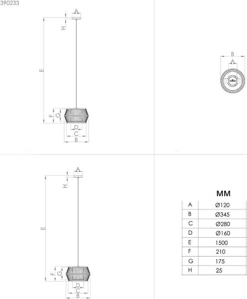Потолочный светильник Eglo Monterroso 390233