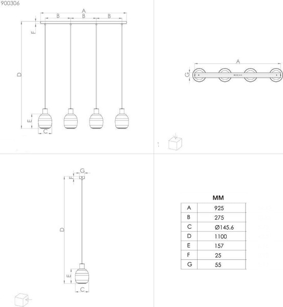 Люстра Eglo Manzanares 900306